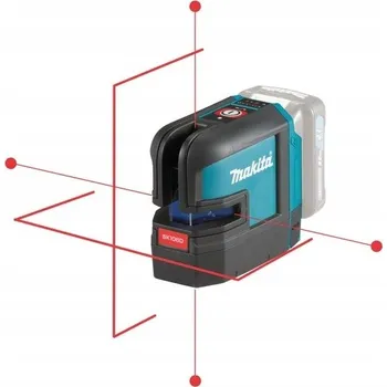 Měřící laser Zelený křížový a bodový laser 12V (aku, bez akumulátoru) MAKITA