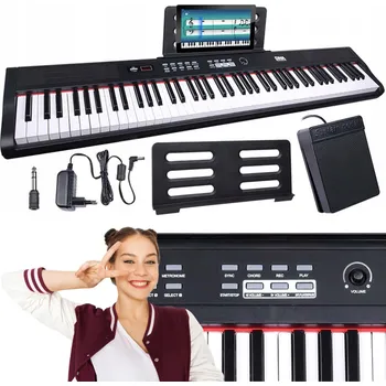 Digitální piano plné velikosti, keyboard pro výuku