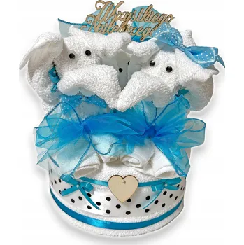 Sada ručníků a osušek Dort z ručníků Prezentex PXZTS8RBND 8 kusů