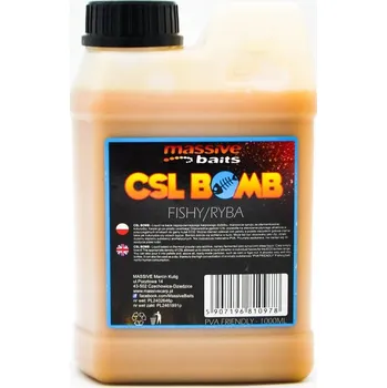 Návnadová surovina Tekutá potrava Massive Baits CSL Boomb - Rybí / Ryba 1000ml
