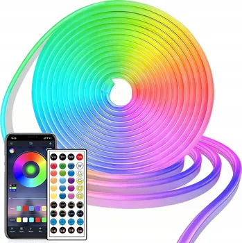 LED páska LED PÁSEK RGB TV DÁLKOVÝ OVLADAČ 10M NEONOVÝ SET LED DIODY SILNÝ