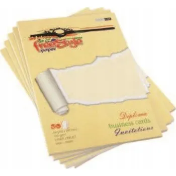 Barevný papír Ozdobný papír bílý metalický A4 250g 25 listů SMART LINE Free Style