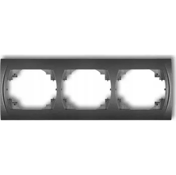 Elektrická zásuvka Rámeček Karlik šedý