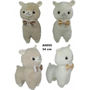 plyšák Plyšová Hračka Alpaka Lama 2 barvy - 34 cm