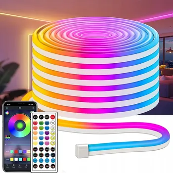 LED páska BAREVNÝ VODĚODOLNÝ LED PÁSEK RGB + DÁLKOVÝ OVLADAČ LED PÁSKA 72 LED/M IP65 10M