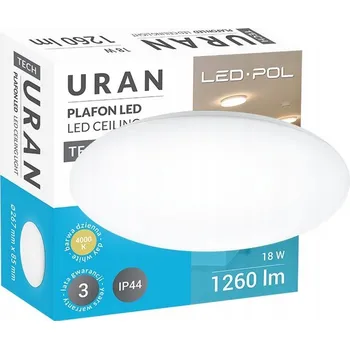 Stropní Svítidlo kulatý LED-POL 26,7 x 26,7 cm bílý