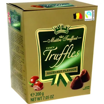 Bonboniéra Maitre Truffout Truffles Lísko-oříškové 200 g (15 ks)