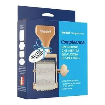 Razítko Sada razítek "Creativ Birthday", 6 motivů, TRODAT CR-BD-EN