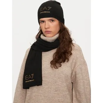 Čepice EA7 Emporio Armani Sada čepice a šál 282000 4F200 00020 Černá OS