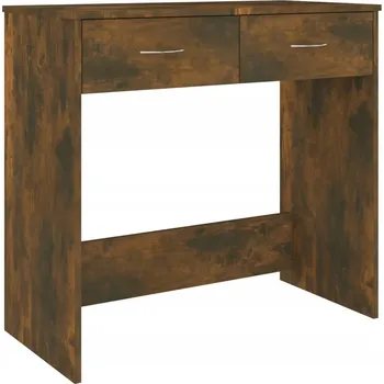 Psací stůl Moderní psací stůl 80x40x75 cm, kouřový dub, se dvěma zásuvkami