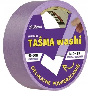 Lepicí páska Maskovací páska Washi Blue Dolphin pro choulostivé povrchy 35 mm x 50 m