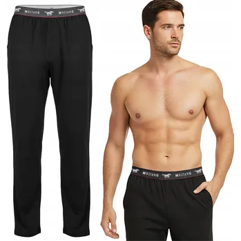 Pánské pyžamo MUSTANG pánské pyžamové kalhoty bavlna XL černé