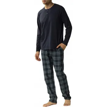 Pánské pyžamo Atlantic pánské pyžamo NMP 375 s dlouhým rukávem, velikost XXL