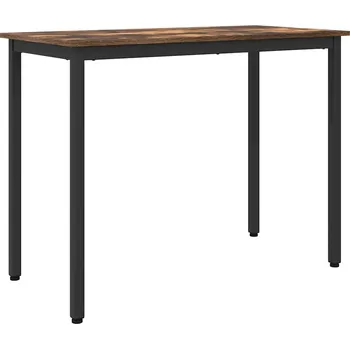 Jídelní stůl stůl Kouřový dub 100 x 50 x 76,5 cm Inženýrské dřevo a ocel