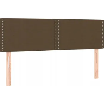 Čelo postele čalouněné tmavě hnědé 144 x 5 x 78/88 cm