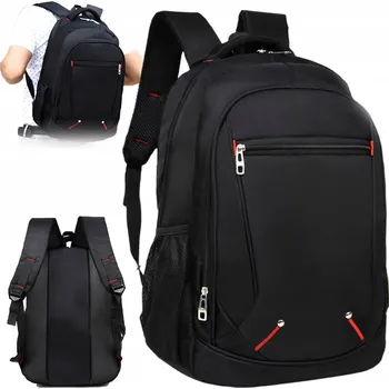 VELKÝ PÁNSKÝ DÁMSKÝ ŠKOLNÍ BATOH NA NOTEBOOK ČERNÝ DO PRÁCE PEVNÝ PROSTORNÝ