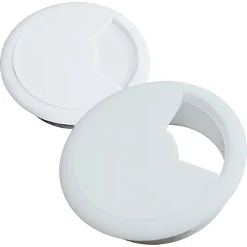 kabelová chránička Kabelová průchodka kulatý x 7 cm plastová bílá