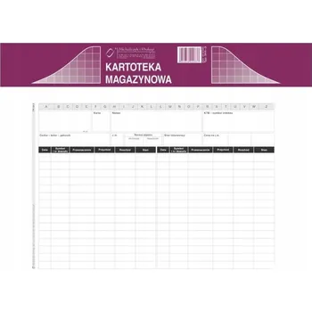 Obraz Skladová karta A5 KTM 344-3, 10 listů, ofsetový papír, A5, oboustranný tisk