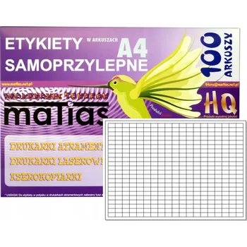 Papír Archy A4 samolepící etikety 9 x 15 mm / 100 archů