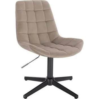 LuxuryForm DESIGN Kosmetická židle PARIS VELUR na černém kříži - latte