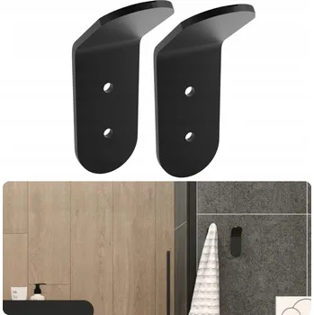 Věšák Háček na hmoždinky NewOps černý