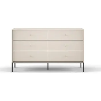 Komoda Komoda Mono MKS154 Pískově Béžová + Černý Rám