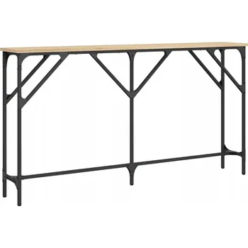 Konferenční stolek Konzolový stolek dub sonoma 140 x 23 x 75 cm s kovovým rámem