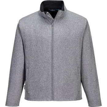 Pláštěnka PortWest | Pánský softshellový tisk a promo (2L) - The Print and Promo Softshell Jacket is an excellent choice for corporate wear as it is ideal for over printing and embroidery. / L / L / šedá