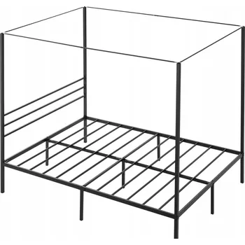 Postel Kovová postel Vevor 150x210 cm černá