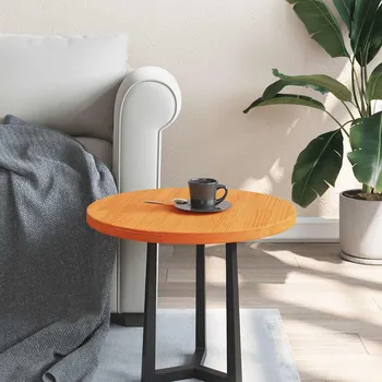 Konferenční stolek vidaXL Stolní deska Ø 50 x 2,5 cm masivní borové dřevo [813653] Barva: Voskově hnědá