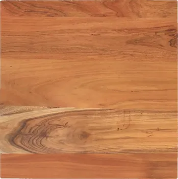 Konferenční stolek Stolová deska z masivního akáciového dřeva, 40x40x3,8 cm, přírodní barva