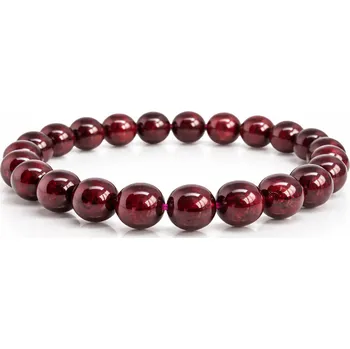 Náramek Granátový kuličkový náramek – přírodní granát - 8 mm