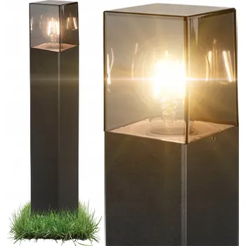 Venkovní osvětlení Obdélníkový osvětlovací sloupek Masterled E27 60 cm černý