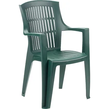 Zahradní stohovatelné křeslo, zelená, ARPOA
