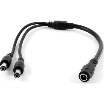 Kompletní kamerový systém XtendLan Napájecí kabel/splitter 1 na 2, jack 2,1mm, průměr kabelu 1mm/0,3mm
