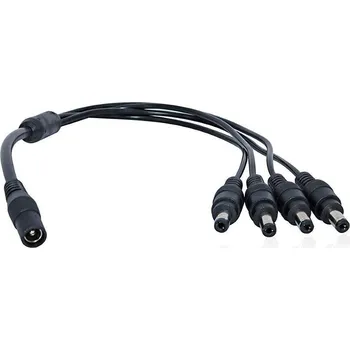 Kompletní kamerový systém XtendLan Napájecí kabel/splitter 1 na 4, jack 2,1mm, průměr kabelu 1,5mm/0,3mm