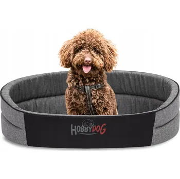 Pelíšek pro psa Hobbydog kotec pro psa šedý 76 cm x 62 cm