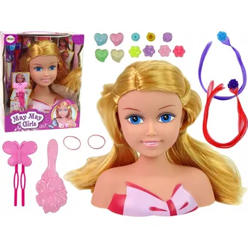 Panenka Hlava na česání a styling panenky LEAN Toys