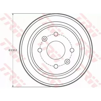Zavěšení kol TRW DB4442 Brzdový buben