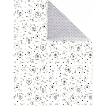 Obraz NeedSleep dětská deka Miś minky šedá 75x100 Gabriela Cichowska