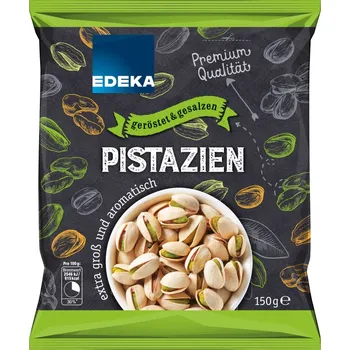 Popcorn Edeka Premium Pistácie pražené, solené 150g - originál z Německa