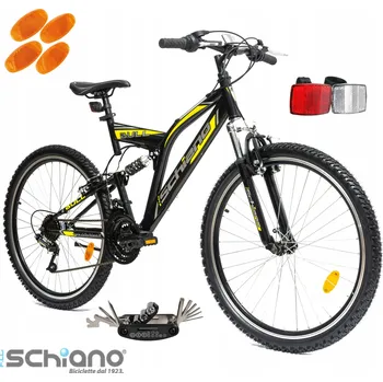 Horské kolo Horské kolo F.lli Schiano Bull, rám 18,5 palce, kola 26", černé