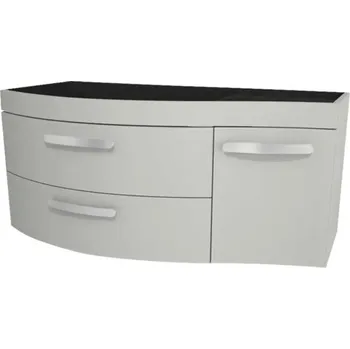 Koupelnový nábytek Koupelnová skříňka pod umyvadlo Devo Vena 2.0 levá šedá 110 x 50 x 42 cm VE2-SU1D2SL-1-F76L65