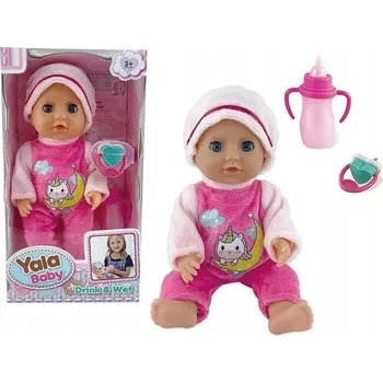 Panenka Panenka miminko 20 cm, s lahvičkou a dudlíkem.