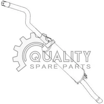 Zadní díl výfuku Výfuk zadní díl FE 1.3 Pick up (9) TYLL 00009