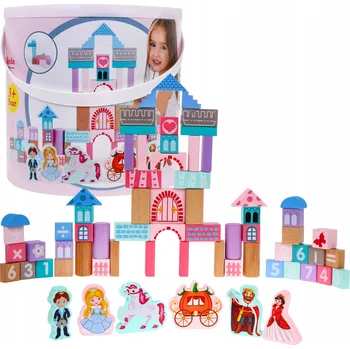 ostatní stavebnice DŘEVĚNÉ STAVEBNICE S TŘÍDIČKOU - ZÁMEK PRO PRINCEZNU