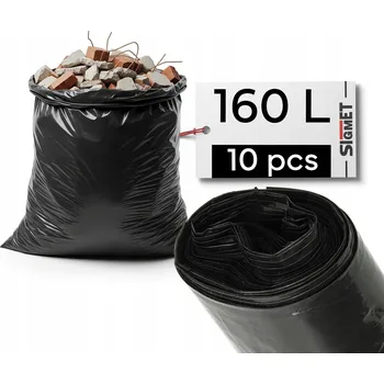 Pytle na odpadky Pytle na stavební odpad 160 l 10 ks 90 x 110 cm pevné pytle na odpad