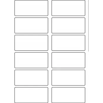 Speciální papír Samolepicí etikety samolepky A4 90x42mm 10 listů