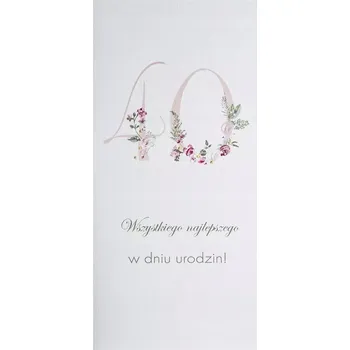 Obraz Přání k 40. narozeninám DL U17 - Květiny