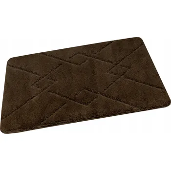 Koupelnová předložka KOUPELNOVÁ PŘEDLOŽKA ROHOŽKA HNĚDÁ PROTISKLUZOVÁ MĚKKÁ MORENO 60x100 cm
